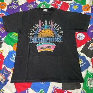 Vintage 1991 NBA San Antonio Spurs Retro Logo Basketball Tee